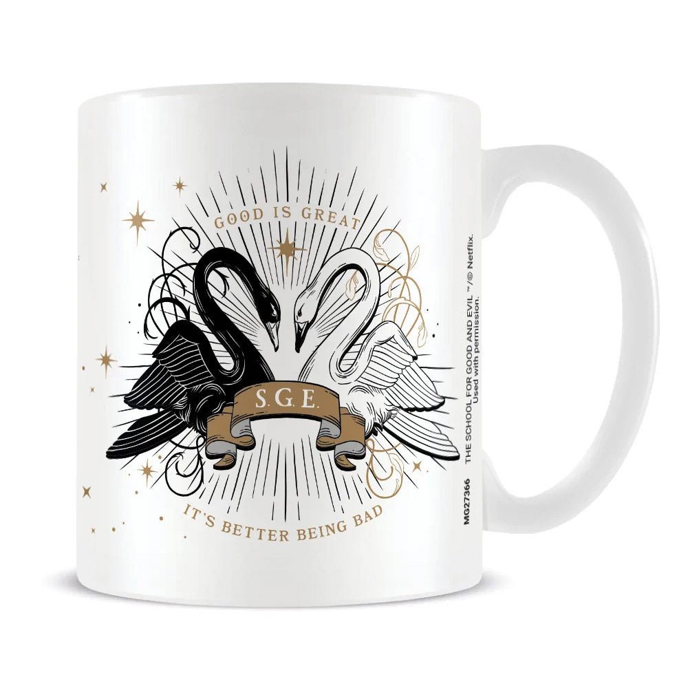 THE SCHOOL FOR GOOD AND EVIL スクールフォーグッドアンドイービル - SGE Swans / マグカップ - PGS